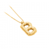 Helium Balloon Initial Pendant Necklace B