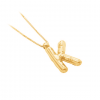 Helium Balloon Initial Pendant Necklace K