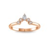 Pear Diamond Nesting Ring