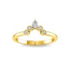 Pear Diamond Nesting Ring