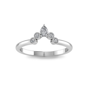 Pear Diamond Nesting Ring