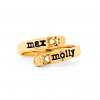 Overlapping Paw Print Pet Name Ring