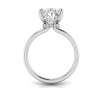 2.5 Ct Pear Moissanite Secret Halo Personalized Engagement Ring Stack