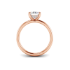 2 Ct Radiant Lab Diamond Hidden Halo Personalized Engagement Ring Stack