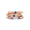 Evil Eye Birthstone Ring Stack