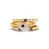 Evil Eye Birthstone Ring Stack