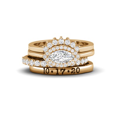 Eye Love It Diamond Ring Stack
