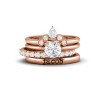 Dreamy Personalized Engagement Ring Stack