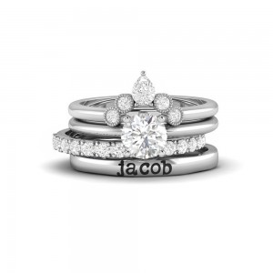 Dreamy Personalized Engagement Ring Stack