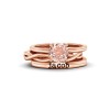 1 Ct Morganite True Love Personalized Engagement Ring Stack