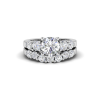 3.20 Ctw Round Moissanite Statement Bridal Set