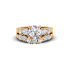 3.20 Ctw Round Moissanite Statement Bridal Set