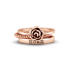 Rose Name Ring Stack