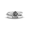 Rose Name Ring Stack
