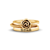 Rose Name Ring Stack