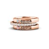 Born in Love Birthstone Name Ring Stack