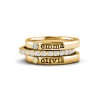 Born in Love Birthstone Name Ring Stack