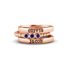 So Loved Birthstone Name Ring Stack