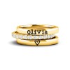 Love You Personalized Ring Stack
