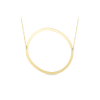 Large Gold Initial Necklace O