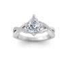 1.5 Ct Pear Diamond & .33 Ctw Classic Twisted Vine Engagement Ring