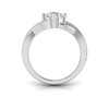 1.5 Ct Pear Diamond & .33 Ctw Classic Twisted Vine Engagement Ring