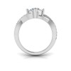1.5 Ct Round Diamond & .33 Ctw Classic Twisted Vine Engagement Ring