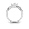 1.5 Ct Oval Diamond & .33 Ctw Classic Twisted Vine Engagement Ring