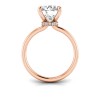 2.5 Ct Round Moissanite Secret Halo Personalized Engagement Ring Stack