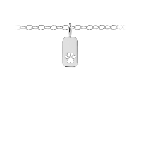 Cutout Paw Tag Charm