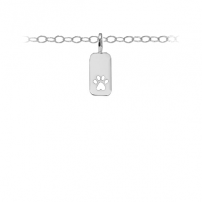 Cutout Paw Tag Charm