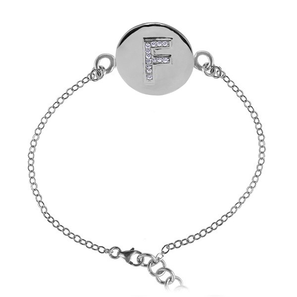 Alphabet Stone Bracelet F
