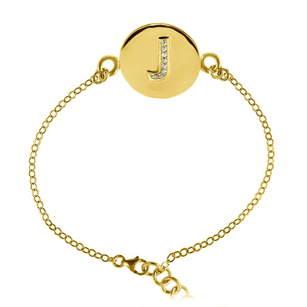 Alphabet Stone Bracelet J