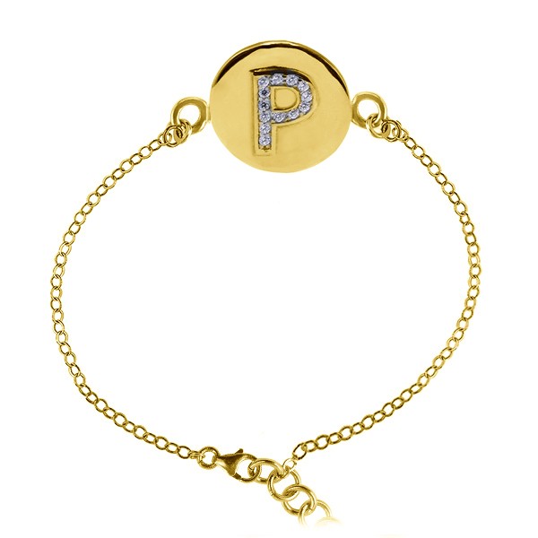 Alphabet Stone Bracelet P