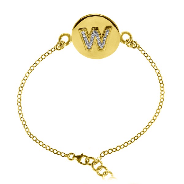 Alphabet Stone Bracelet W