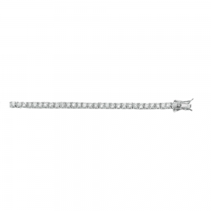 Silver CZ Classic Tennis Bracelet