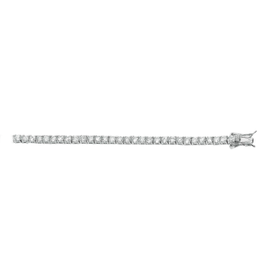 Silver CZ Classic Tennis Bracelet