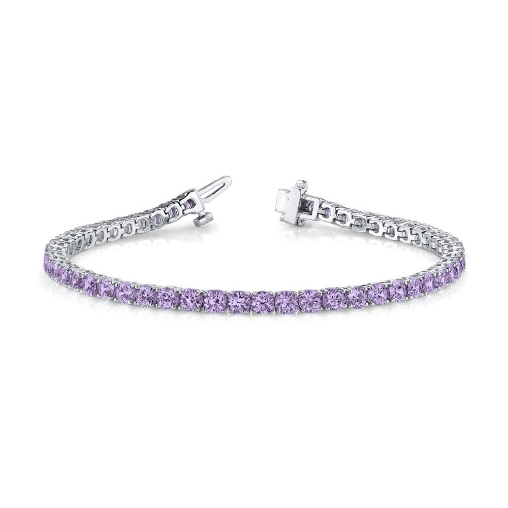 4 Ctw Amethyst Birthstone Classic Tennis Bracelet