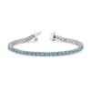7 Ctw Aquamarine Birthstone Classic Tennis Bracelet
