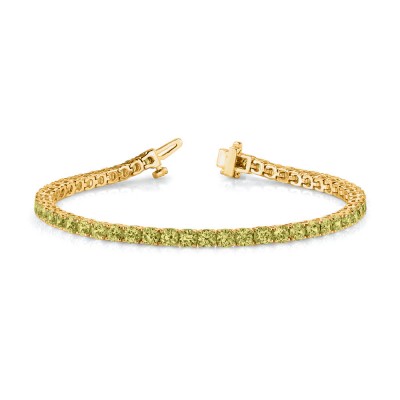 7 Ctw Citrine Birthstone Classic Tennis Bracelet