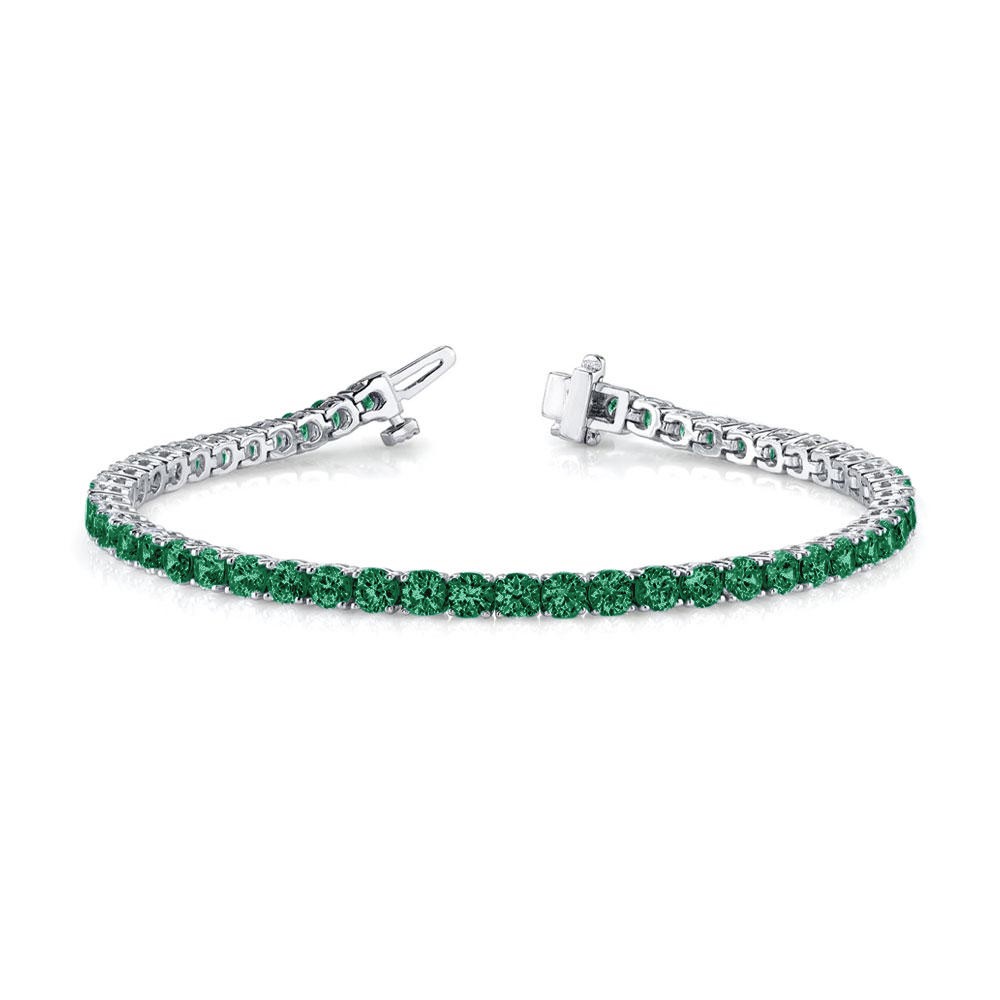 7 Ctw Emerald Birthstone Classic Tennis Bracelet