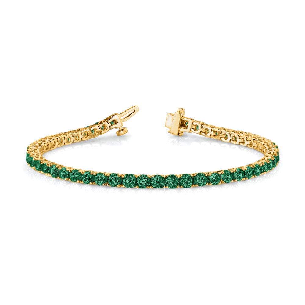 4 Ctw Emerald Birthstone Classic Tennis Bracelet
