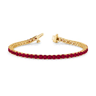 4 Ctw Ruby Birthstone Classic Tennis Bracelet