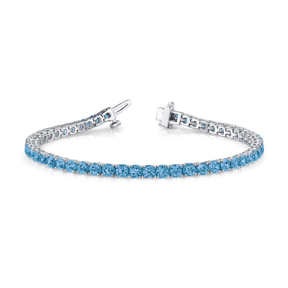 4 Ctw Topaz Birthstone Classic Tennis Bracelet