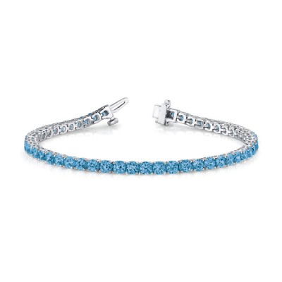 4 Ctw Topaz Birthstone Classic Tennis Bracelet