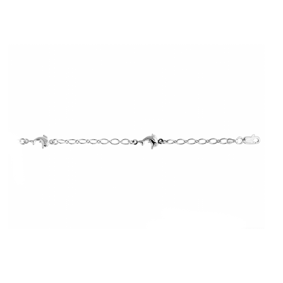 Silver Dolphin Anklet