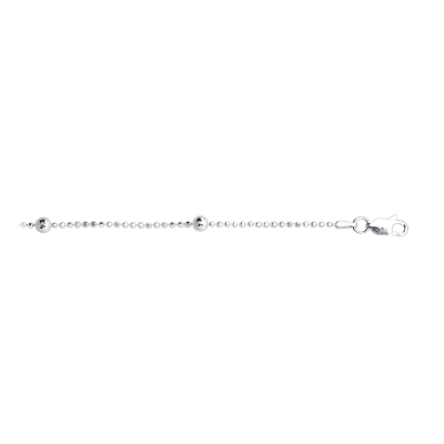 Silver Bead Anklet