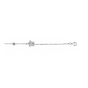 Silver CZ Turtle Anklet