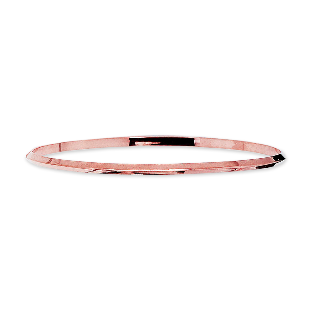 Gold Knife Edge Bangle Bracelet