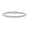 Silver Magnetic Clasp Popcorn Bangle Bracelet